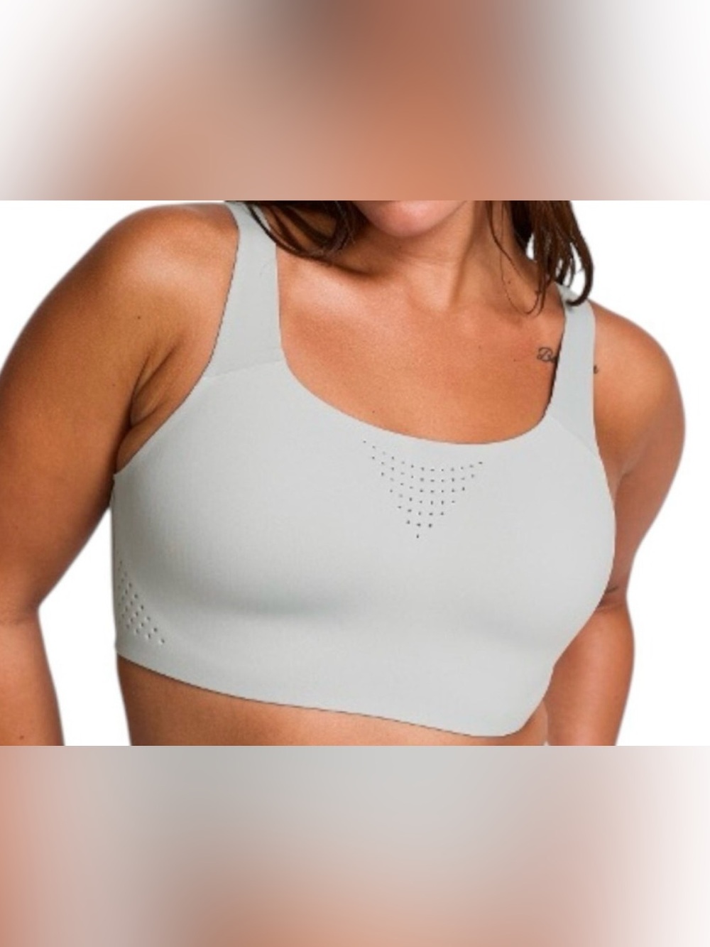 VICTORIA'S SECRET VSX Featherweight Max High Impact Sports Bra - 38DD- Gray